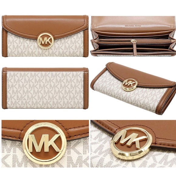 Gaby’sBags👜💕-NWT Michael Kors Wallet Vanilla - Picture 2 of 5